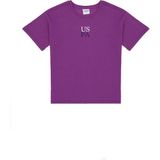 U.S. Polo Assn. Erkek Çocuk Menekşe Oversize Bisiklet Yaka Tişört 50306498-VR037 - 9 - 10 Yaş