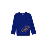 U.S. Polo Assn. Erkek Çocuk Mor Bisiklet Yaka Basic Sweatshirt 50313979-VR038