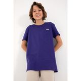 U.S. Polo Assn. Erkek Çocuk Mor Bisiklet Yaka Tişört 50298086-VR038 - 10 - 11 Yaş