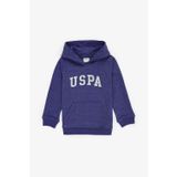 U.S. Polo Assn. Erkek Çocuk Mor Kapüşonlu Basic Sweatshirt 50314005-VR038