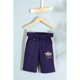 U.S. POLO ASSN. Erkek Çocuk Örme Kapri Bermuda Şort, Lacivert, 4-5 Yaş