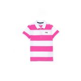 U.S. Polo Assn. Erkek Çocuk Pembe Polo Yaka Tişört 50263253-VR041