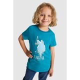 U.S. Polo Assn. Erkek Çocuk Petrol Bisiklet Yaka Tişört 50325605-VR102