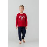 U.s. Polo Assn. Erkek Çocuk Pijama Takımı Baskılı Kırmızı Uzun Kol Pijama Takımı US2639-C-V2 US2639-C-V2 - 7 - 8 Yaş