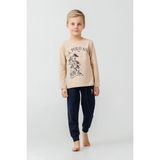 U.s. Polo Assn. Erkek Çocuk Pijama Takımı Baskılı Krem Uzun Kol Pijama Takımı US2637-C-V1 US2637-C-V1 - 4 - 5 Yaş