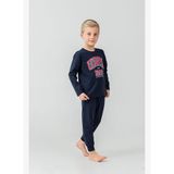 U.S. Polo Assn. Erkek Çocuk Pijama Takımı Baskılı Lacivert Uzun Kol Pijama Takımı US2636-C-V1 US2636-C-V1