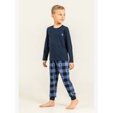 U.s. Polo Assn. Erkek Çocuk Pijama Takımı Baskılı Lacivert Uzun Kol Pijama Takımı US2647-C-V1 US2647-C-V1