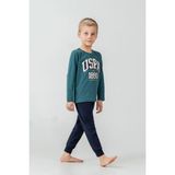 U.s. Polo Assn. Erkek Çocuk Pijama Takımı Baskılı Yeşil Uzun Kol Pijama Takımı US2636-C-V2 US2636-C-V2 - 10 - 11 Yaş