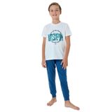 U.S. Polo Assn. Erkek Çocuk Pijama Takımı, Beyaz, 7-8 Yaş