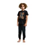 U.S. Polo Assn. Erkek Çocuk Pijama Takımı, Siyah, 6-7 Yaş