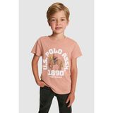 U.s. Polo Assn. Erkek Çocuk Pudra Tişört 50327000-VR042 - 10 - 11 Yaş