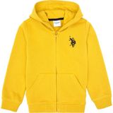 U.S. Polo Assn. Erkek Çocuk Sarı Fermuarlı Kapüşonlu Sweatshirt 50316706-VR094 - Koyu Sarı - 12 - 13 Yaş