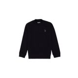 U.S. Polo Assn. Erkek Çocuk Siyah Basic Bisiklet Yaka Sweatshirt 50297435-vr046