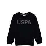 U.S. Polo Assn. Erkek Çocuk Siyah Basic Bisiklet Yaka Sweatshirt 50307801-VR046 - Siyah-128 - 8 - 9 Yaş
