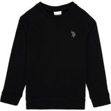 U.S. Polo Assn. Erkek Çocuk Siyah Basic Bisiklet Yaka Sweatshirt 50313832-VR046 - Siyah-128 - 13 - 14 Yaş