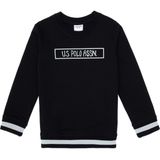 U.S. Polo Assn. Erkek Çocuk Siyah Basic Bisiklet Yaka Sweatshirt 50314006-VR046 - Siyah-128 - 10 - 11 Yaş