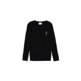 U.S. Polo Assn. Erkek Çocuk Siyah Basic Kazak 50293551-VR046