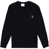 U.S. Polo Assn. Erkek Çocuk Siyah Basic V Yaka Kazak 50294200-VR046 - 5 - 6 Yaş - Siyah-128