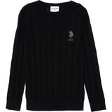 U.S. Polo Assn. Erkek Çocuk Siyah Bisiklet Yaka Basic Kazak 50293551-VR046 - 5 - 6 Yaş - Siyah-128