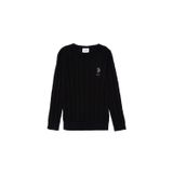 U.S. Polo Assn. Erkek Çocuk Siyah Bisiklet Yaka Basic Kazak 50293551-VR046
