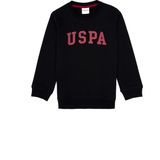 U.S. Polo Assn. Erkek Çocuk Siyah Bisiklet Yaka Basic Sweatshirt 50313830-VR046 - Siyah-128 - 10 - 11 Yaş
