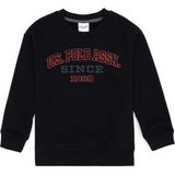 U.S. Polo Assn. Erkek Çocuk Siyah Bisiklet Yaka Sweatshirt 50313843-VR046 - Siyah-128 - 12 - 13 Yaş