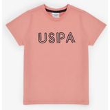 U.S. Polo Assn. Erkek Çocuk Somon Bisiklet Yaka Basic Tişört 50325556-VR204 - Coral - 10 - 11 Yaş