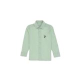 U.S. Polo Assn. Erkek Çocuk Su Yeşili Örme Gömlek 50300752-VR048