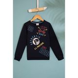U.S. Polo Assn. Erkek Çocuk Sweatshirt 50207950-Vr033 - 4 - 5 Yaş - Lacivert