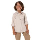 U.S. Polo Assn. Erkek Çocuk Taş Gömlek Desenli 50316681-VR049
