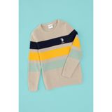 U.S. Polo Assn. Erkek Çocuk Taş Melanj Bisiklet Yaka Kazak 50317160-VR225