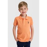 U.S. Polo Assn. Erkek Çocuk Turuncu Polo Yaka Basic Tişört 50325608-VR051 - Turuncu1 - 9 - 10 Yaş