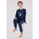 U.s. Polo Assn. Erkek Çocuk Uzun Kol Pijama Takım Koyu Indigo - 12 - 13 Yaş