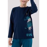 U.s. Polo Assn. Erkek Çocuk Uzun Kol Pijama Takım Lacivert - 9 - 10 Yaş