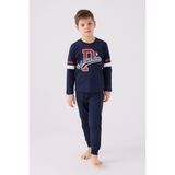U.S. Polo Assn. Erkek Çocuk Uzun Kol Pijama Takım US1902 Lacivert - 4 - 5 Yaş