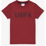 U.S. Polo Assn. Erkek Çocuk Vişne Bisiklet Yaka Basic Tişört 50325556-VR223 - Vişne Çürüğü - 11 - 12 Yaş