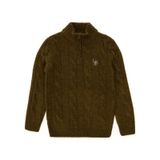 U.S. Polo Assn. Erkek Çocuk Yarım Fermuarlı Haki Kazak 50297422-vr027