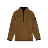 U.S. Polo Assn. Erkek Çocuk Yarım Fermuarlı Haki Polar Sweatshirt 50298060-vr027