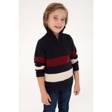 U.S. Polo Assn. Erkek Çocuk Yarım Fermuarlı Lacivert Triko Kazak 50295517-VR033 - 13 - 14 Yaş