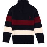U.S. Polo Assn. Erkek Çocuk Yarım Fermuarlı Lacivert Triko Kazak 50295517-VR033 - 5 - 6 Yaş
