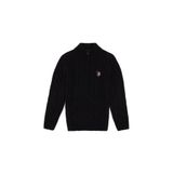 U.S. Polo Assn. Erkek Çocuk Yarım Fermuarlı Siyah Kazak 50297422-vr046
