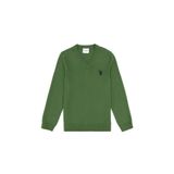 U.S. Polo Assn. Erkek Çocuk Yeşil Basic V Yaka Kazak 50294200-vr054