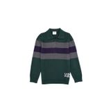 U.S. Polo Assn. Erkek Çocuk Yeşil Polo Yaka Yarım Fermuarlı Kazak 50315615-VR054