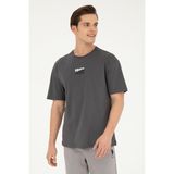 U.S. Polo Assn. Erkek Comfort Fit Bisiklet Yaka Antrasit Tişört 50287049-vr006
