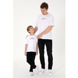 U.S. Polo Assn. Erkek Comfort Fit Bisiklet Yaka Beyaz Tişört 50294322-vr013
