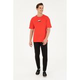 U.S. Polo Assn. Erkek Comfort Fit Bisiklet Yaka Kırmızı Tişört 50287049-VR030 - XL