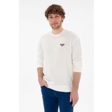 U.S. Polo Assn. Erkek Comfort Fit Bisiklet Yaka Krem Sweatshirt 50290777-VR071