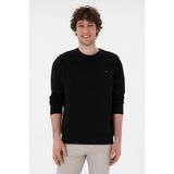 U.S. Polo Assn. Erkek Comfort Fit Bisiklet Yaka Siyah İnce Sweatshirt 50309858-VR046 - Siyah-128 - XL