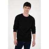 U.S. Polo Assn. Erkek Comfort Fit Bisiklet Yaka Siyah Sweatshirt 50293438-VR046