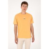 U.S. Polo Assn. Erkek Comfort Fit Bisiklet Yaka Turuncu Tişört 50306450-VR202 - Kavun - XL